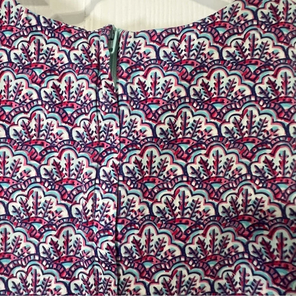 Vineyard Vines Girl’s Pink & Blue Tunic Scalloped Print Sleeveless Dress Size 7